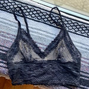 Nude & Black Lace Bralette